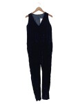 Vorschaubild 1 von Damen Jumpsuit Overall Gr. 38 Blau Samt Elegant