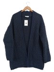 Vorschaubild 1 von Damen Strickjacke Gr. L Blau Grobstrick Cardigan Wolle
