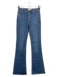 Vorschaubild 1 von Bootcut Jeans Damen Gr. W29/38/M Blau Baumwolle Uni Casual Freizeit Flare