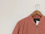 Vorschaubild 2 von Bomberjacke Damen Gr. L Rosa Polyester Reißverschluss Casual