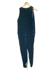 Vorschaubild 2 von Damen Jumpsuit Overall Gr. 38 Blau Samt Elegant