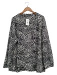Vorschaubild 1 von Damen Bluse Langarm Animalprint Mehrfarbig Einheitsgröße