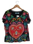Vorschaubild 1 von Damen T-Shirt Gr. 38;M Mehrfarbig Bohemian Blumenmuster
