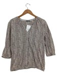 Vorschaubild 1 von Damen Bluse L Beige Casual Gepunktet 3/4-Arm