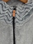 Vorschaubild 2 von Damen Fleecejacke Grau XL Reißverschluss Casual