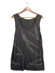 Vorschaubild 1 von Damen Top Grau Perlenbesatz Gr. 40/L Elegant