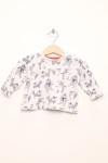 Vorschaubild 2 von Baby Langarmshirt Gr. 68 Weiß Bären Fuchs Tiermotiv Baumwolle