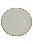 Vorschaubild 1 von Bavaria Elfenbein Porzellan Suppenteller Gold Rand 20 cm