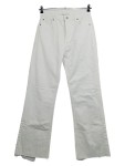 Vorschaubild 1 von Damen Jeans Wide Fit Weiß W31;40;L Fransen Saum Casual