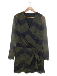 Vorschaubild 1 von festliches Kleid Damen elegant grün floral Spitze Gr. 38/M