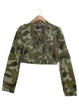 Vorschaubild 1 von Damen Outdoorjacke Camouflage Gr. 40/L Baumwolle