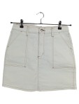 Vorschaubild 1 von Damen Minirock Gr. 28 Weiß Casual Baumwolle
