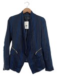 Vorschaubild 1 von Damen Blazer Gestreift Blau Modern Gr. 34/XS