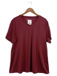Vorschaubild 1 von Sportshirt Damen Gr. 46/3XL Rot Polyester Uni Sportlich Kurzarm Logo