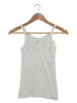Vorschaubild 1 von Unterhemd Damen Weiß Gr. 36 Baumwolle Rippstrick Basic Ärmellos Alltag