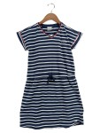 Vorschaubild 1 von Retour Sommerkleid Gr. 152 gestreift blau maritim Baumwolle Freizeit