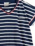Vorschaubild 3 von Retour Sommerkleid Gr. 152 gestreift blau maritim Baumwolle Freizeit
