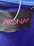 Vorschaubild 3 von Festliches Kleid Damen Blau Gr. 38/M Polyester Uni Elegant Ärmellos