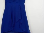Vorschaubild 2 von Festliches Kleid Damen Blau Gr. 38/M Polyester Uni Elegant Ärmellos