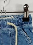 Vorschaubild 4 von Jeans Shorts Kinder Blau Gr. 62 Baumwolle Uni Casual Freizeit Raffungen