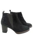 Vorschaubild 1 von Stiefelette Damen Gr. 40 Schwarz Casual Blockabsatz