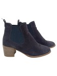 Vorschaubild 1 von Damen Chelsea Stiefeletten Gr. 40 Blau Wildleder