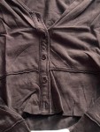 Vorschaubild 3 von Damen Langarmshirt Gr. 42/XL Braun Casual Baumwolle
