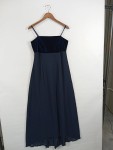Vorschaubild 2 von Damen Festliches Samtkleid Blau Gr. 42/XL Elegant Maxikleid