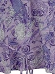 Vorschaubild 2 von Damen Bluse Gr. 46 Lila Blumenmuster Casual Kurzarm