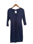 Vorschaubild 1 von Stillnachthemd Damen Gr. XS/34 Blau Spitze V-Ausschnitt