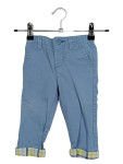 Vorschaubild 1 von Stoffhose Kinder Blau Gr. 80 Baumwolle Uni Casual Freizeit Knopf L20