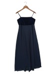 Vorschaubild 1 von Damen Festliches Samtkleid Blau Gr. 42/XL Elegant Maxikleid