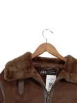 Vorschaubild 5 von Damen Bomberjacke mit Kunstpelzkragen Gr. 40/L Braun Vintage