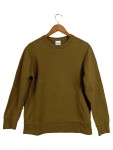 Vorschaubild 1 von Sweatshirt Herren Oliv Gr. 48/S Baumwolle Uni Basic Langarm Alltag