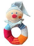 Vorschaubild 1 von Greifling Clown Stoff Mehrfarbig Baby Spielzeug Rassel