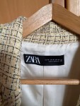 Vorschaubild 3 von Damen Tweed Blazer Bouclé Jacke Beige Cropped Gr. M 38