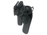 Vorschaubild 1 von Attilio Giusti Leombruni Damen Sandalen Gr. 39 Schwarz Flache Slides Schleife