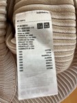 Vorschaubild 3 von Damen Strickshirt V-Ausschnitt Rippstrick Beige Gr. 40/L