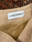 Vorschaubild 4 von Damen Faltenrock Gr. 38 Beige Bohemian Fransen Midirock