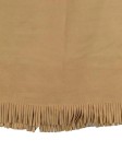 Vorschaubild 2 von Damen Faltenrock Gr. 38 Beige Bohemian Fransen Midirock