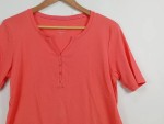 Vorschaubild 2 von Damen T-Shirt Gr. 42/XL Rot Casual Baumwolle