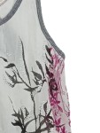 Vorschaubild 4 von Damen Top Shirt Gr. 40 L Mehrfarbig Blumenmuster Casual Baumwolle