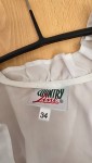 Vorschaubild 2 von Damen Trachtenbluse Bluse Weiß Gr. 34 Feminin Rüschen