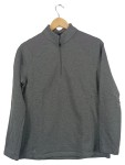 Vorschaubild 1 von Fleecepullover Damen Gr. 40/L Grau Polyester Uni Sportlich Langarm