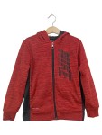 Vorschaubild 1 von Kinder Kapuzenpullover Rot Gr. 116 Sportlich Reißverschluss Kapuze