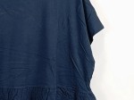 Vorschaubild 3 von T-Shirt Damen Blau Gr. 44/XXL Baumwolle Modal Uni Casual Kurzarm Freizeit