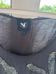 Vorschaubild 3 von Damen Top Grau Perlenbesatz Gr. 40/L Elegant