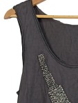 Vorschaubild 2 von Damen Top Grau Perlenbesatz Gr. 40/L Elegant