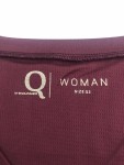 Vorschaubild 3 von Sportshirt Damen Gr. 46/3XL Rot Polyester Uni Sportlich Kurzarm Logo