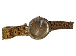 Vorschaubild 2 von Damenuhr Elegant Goldfarben Armbanduhr Strasssteine